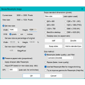 Resize image dialog